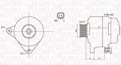 Alternator MAGNETI MARELLI 063731959010