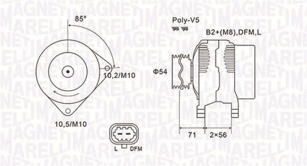 MAGNETI MARELLI 063731960010 Alternator