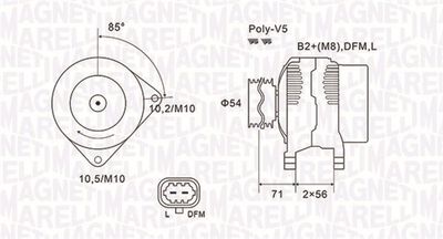 Alternator MAGNETI MARELLI 063731960010