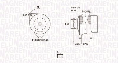 Alternator MAGNETI MARELLI 063731963010