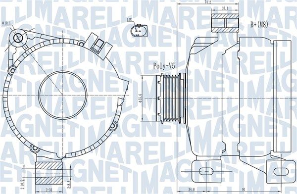 MAGNETI MARELLI 063731967010 Alternator