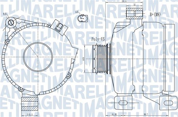 MAGNETI MARELLI 063731968010 Alternator