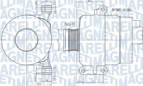 MAGNETI MARELLI 063731969010 Alternator