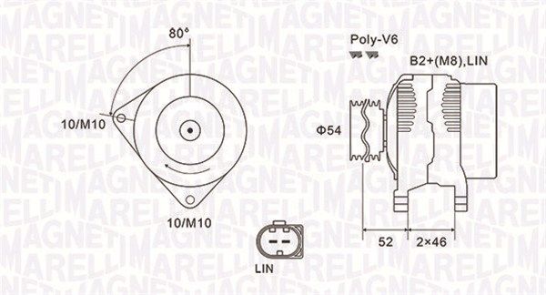 MAGNETI MARELLI 063731970010 Alternator