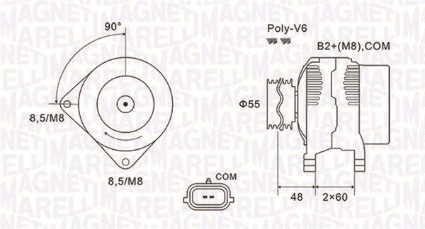 MAGNETI MARELLI 063731974010 Alternator