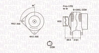 Alternator MAGNETI MARELLI 063731975010