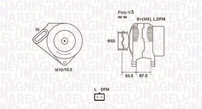 Alternator MAGNETI MARELLI 063731976010