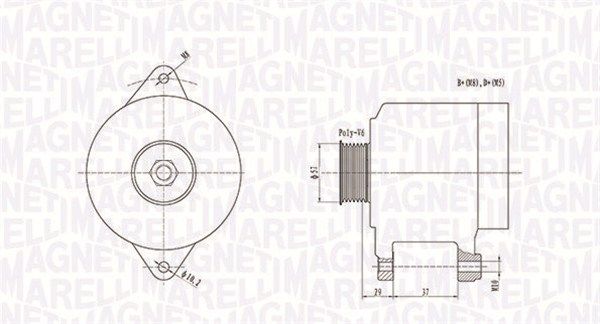 MAGNETI MARELLI 063731978010 Alternator