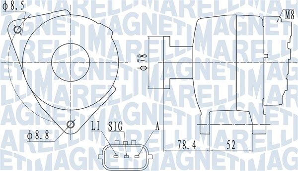 MAGNETI MARELLI 063731989010 Alternator