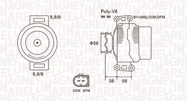 MAGNETI MARELLI 063731996010 Alternator