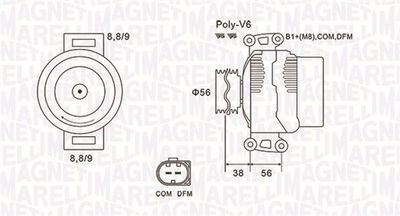 Alternator MAGNETI MARELLI 063731996010