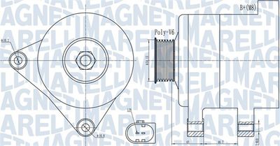 Alternator MAGNETI MARELLI 063732000010