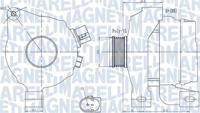 Alternator MAGNETI MARELLI 063732001010