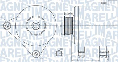 Alternator MAGNETI MARELLI 063732003010