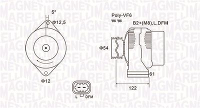 Alternator MAGNETI MARELLI 063732005010