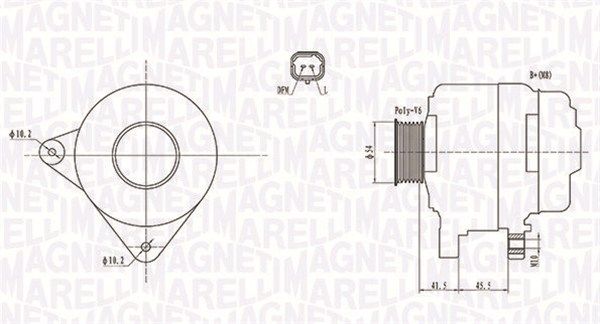 MAGNETI MARELLI 063732008010 Alternator