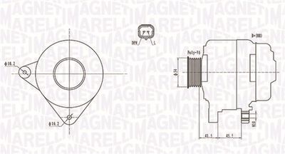 Alternator MAGNETI MARELLI 063732008010