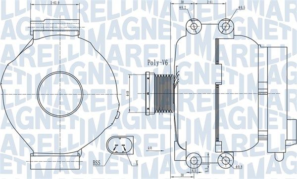 MAGNETI MARELLI 063732009010 Alternator