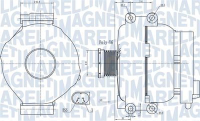 Alternator MAGNETI MARELLI 063732009010