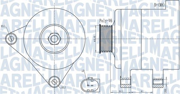 MAGNETI MARELLI 063732011010 Alternator