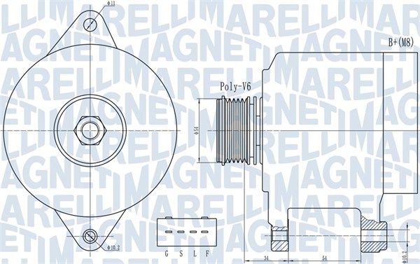 MAGNETI MARELLI 063732013010 Alternator