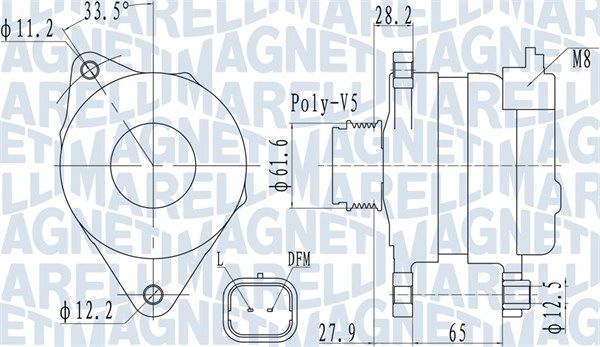 MAGNETI MARELLI 063732016010 Alternator