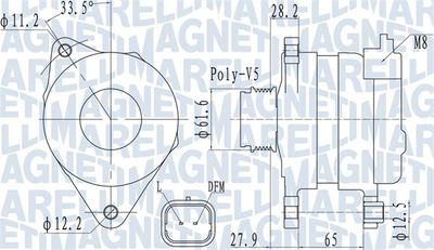 Alternator MAGNETI MARELLI 063732016010