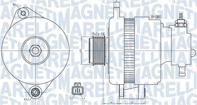Alternator MAGNETI MARELLI 063732018010