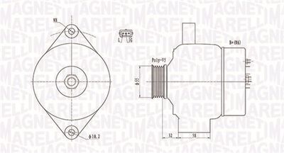 Alternator MAGNETI MARELLI 063732026010