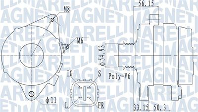 Alternator MAGNETI MARELLI 063732027010