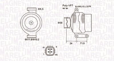 Alternator MAGNETI MARELLI 063732036010