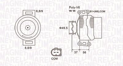 Alternator MAGNETI MARELLI 063732038010