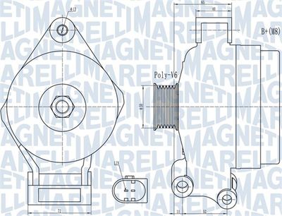 Alternator MAGNETI MARELLI 063732044010