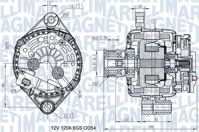 Alternator MAGNETI MARELLI 063732045010