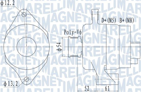 MAGNETI MARELLI 063732049010 Alternator