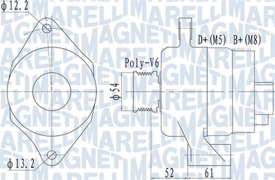 Alternator MAGNETI MARELLI 063732049010