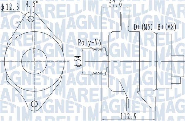 MAGNETI MARELLI 063732050010 Alternator