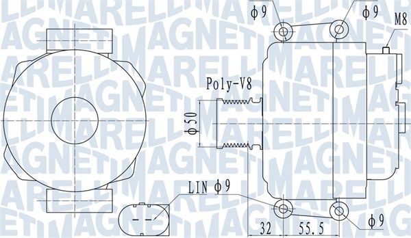 MAGNETI MARELLI 063732055010 Alternator