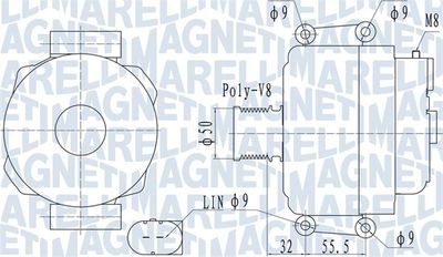 Alternator MAGNETI MARELLI 063732055010