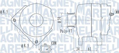 Alternator MAGNETI MARELLI 063732057010