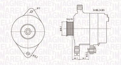 Alternator MAGNETI MARELLI 063732062010
