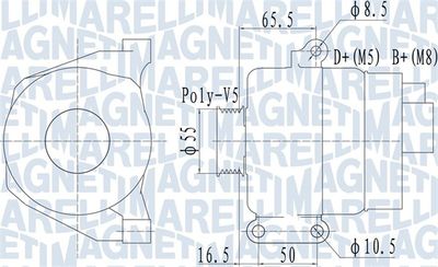 Alternator MAGNETI MARELLI 063732070010