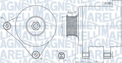 Alternator MAGNETI MARELLI 063732078010