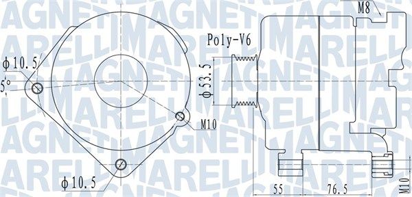 MAGNETI MARELLI 063732095010 Alternator