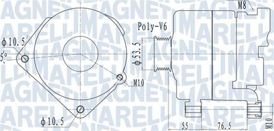 Alternator MAGNETI MARELLI 063732095010