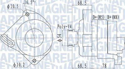 Alternator MAGNETI MARELLI 063732096010