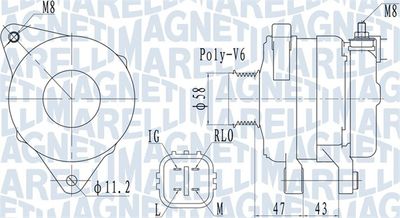 Alternator MAGNETI MARELLI 063732097010