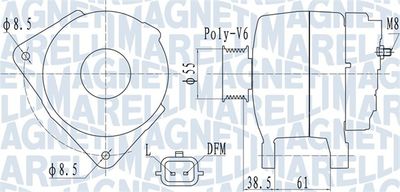 Alternator MAGNETI MARELLI 063732098010