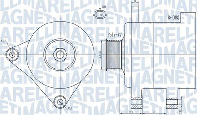 Alternator MAGNETI MARELLI 063732101010