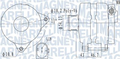 Alternator MAGNETI MARELLI 063732113010